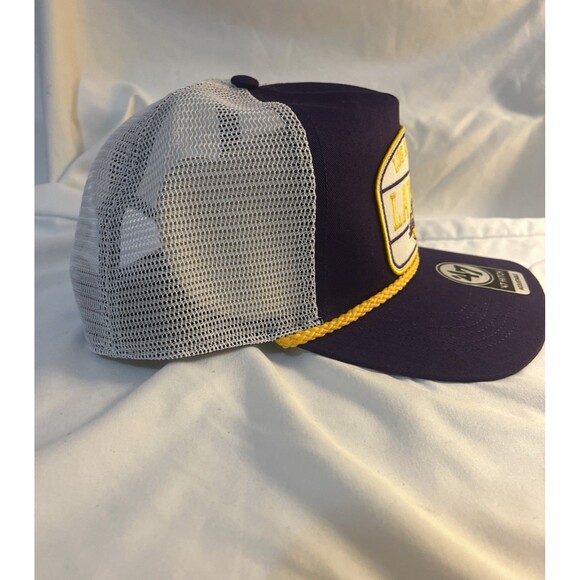 Los Angeles Lakers Home 47 Hitch Adjustable SnapBack Rope Hat NEW - Picture 4 of 6